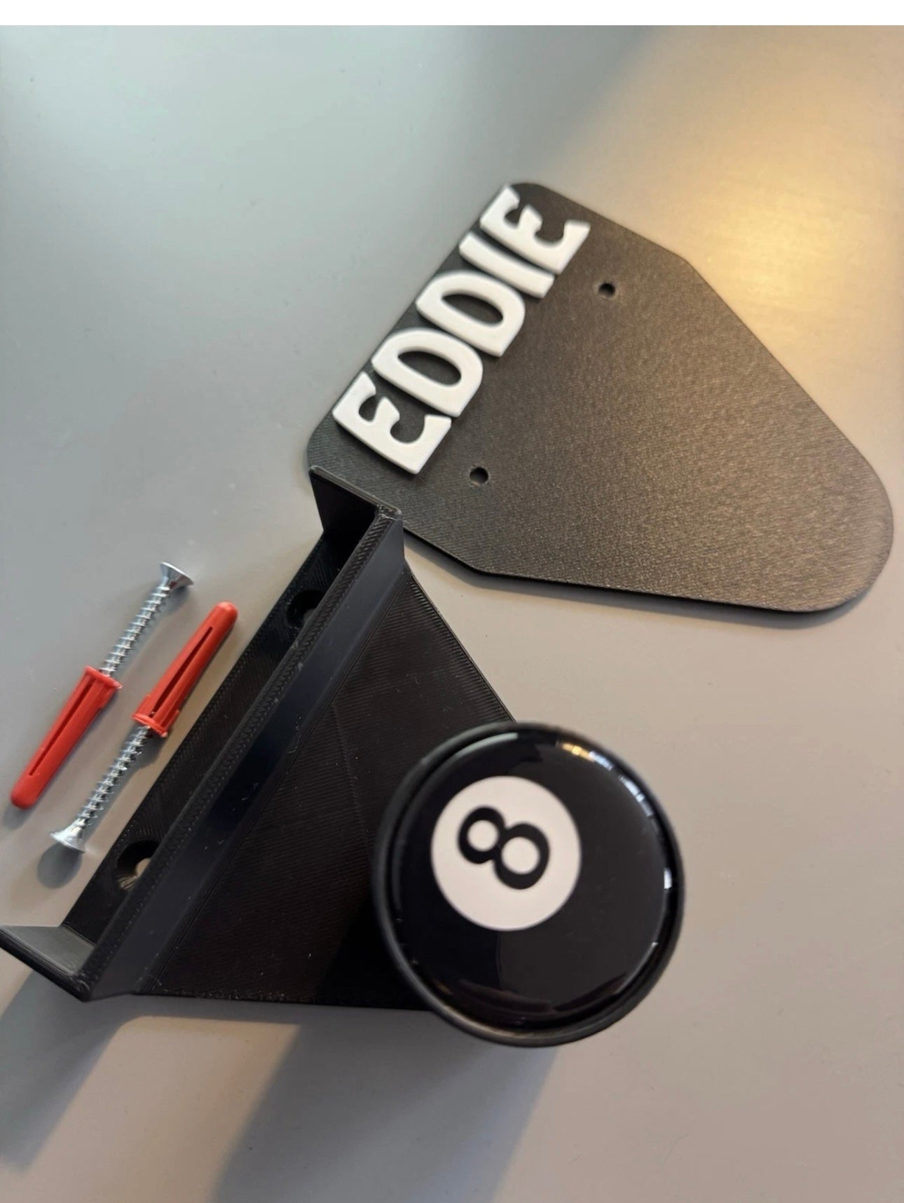 Pool/Snooker Table Chalk And Triangle Wall Holder Personalised