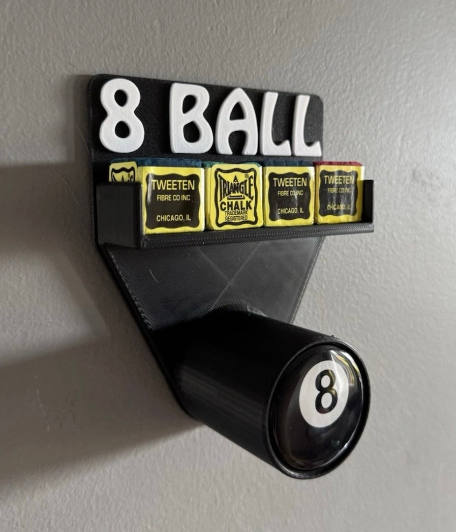 Pool/Snooker Table Chalk And Triangle Wall Holder Personalised